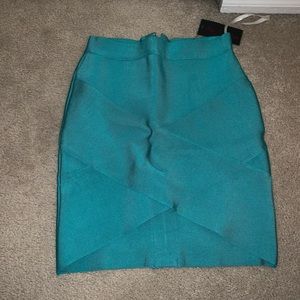 Hot Miami styles turquoise mini skirt